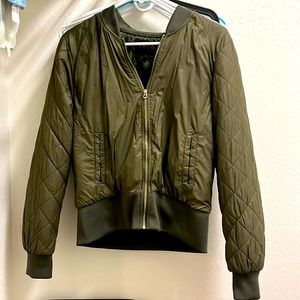 Olive Green Bomber Jacket